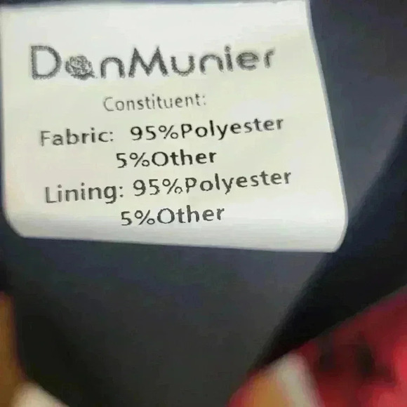 Dan Munier Red and Black Patterned Cocktail Dress Size Small - Picture 8 of 8